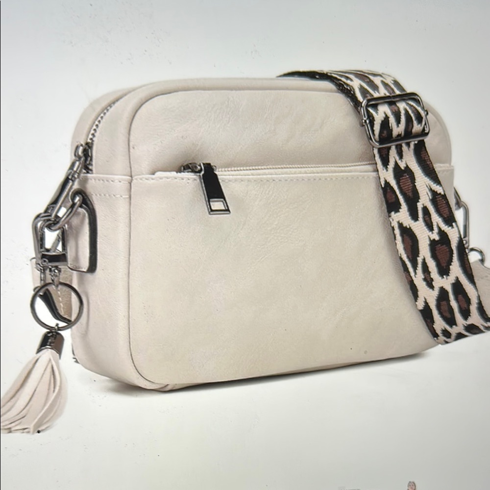 New Purse Wide Adjustable Leopard Strap